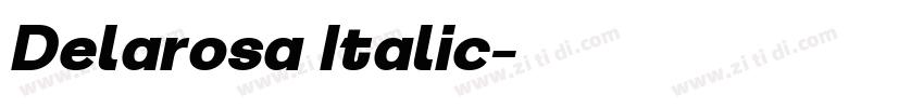 Delarosa Italic字体转换